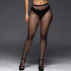 Noir Rhinestone Stockings