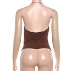 Élitaire Drape Halter Top