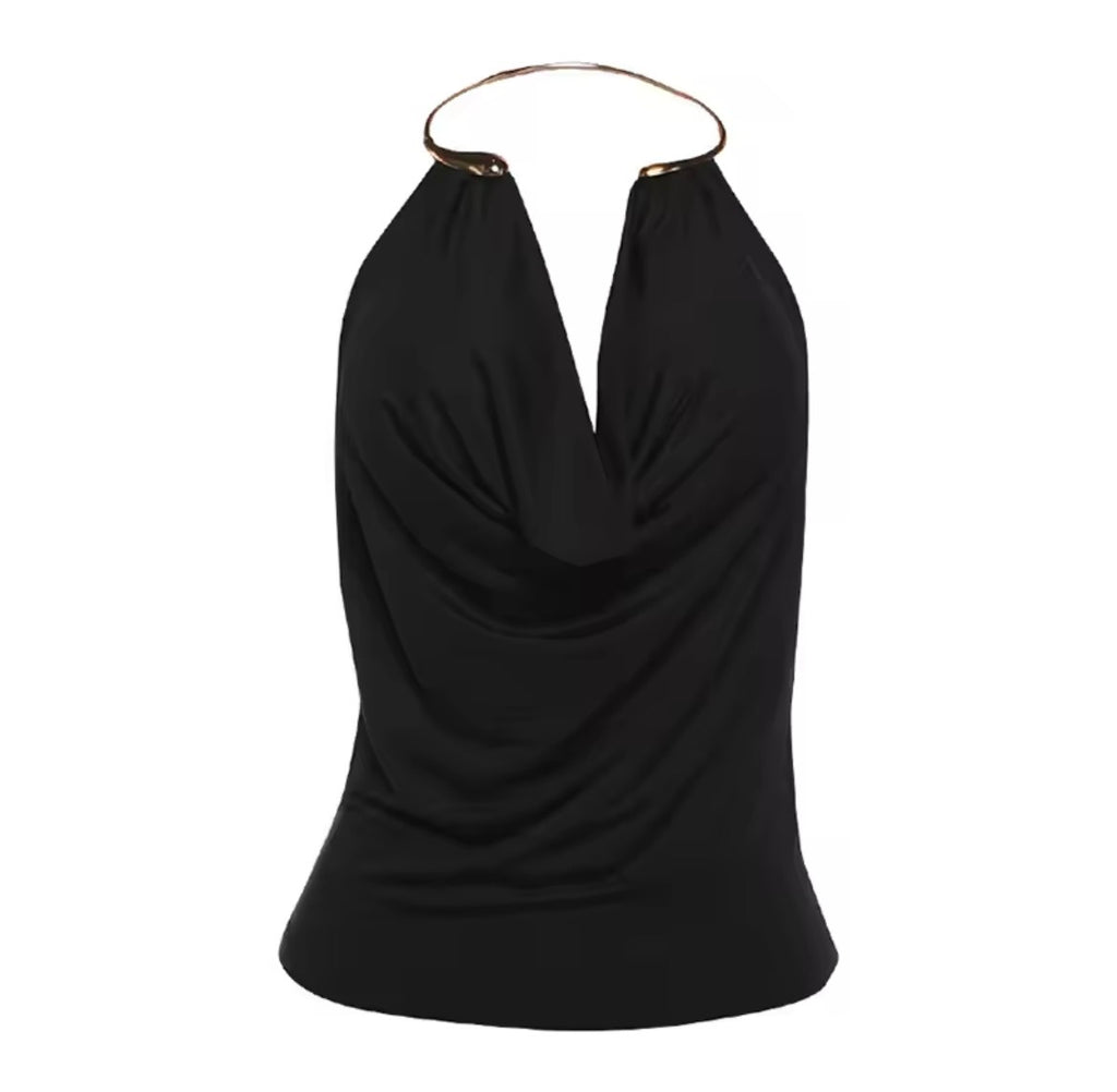 Ivory Élitaire Drape Halter
