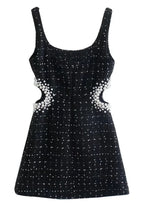 Sassy Pearl Tweed Dress
