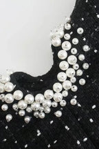 Sassy Pearl Tweed Dress