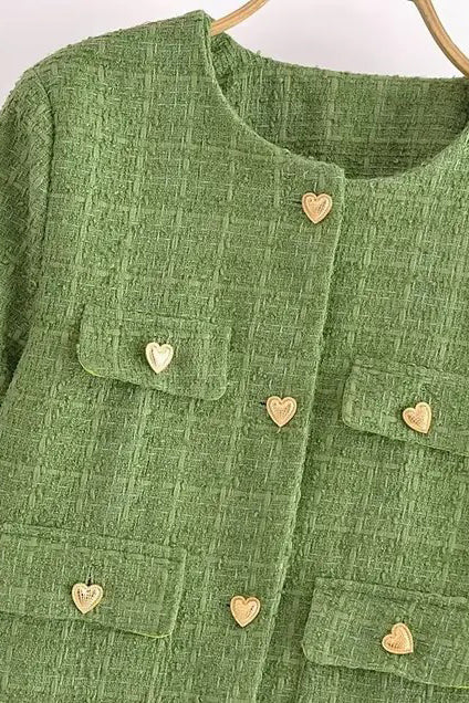Tweed Emerald Charm Set