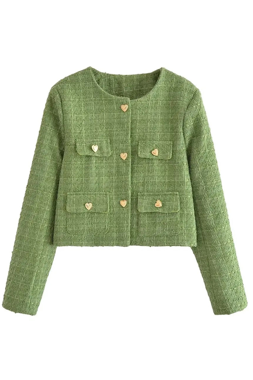Tweed Emerald Charm Set