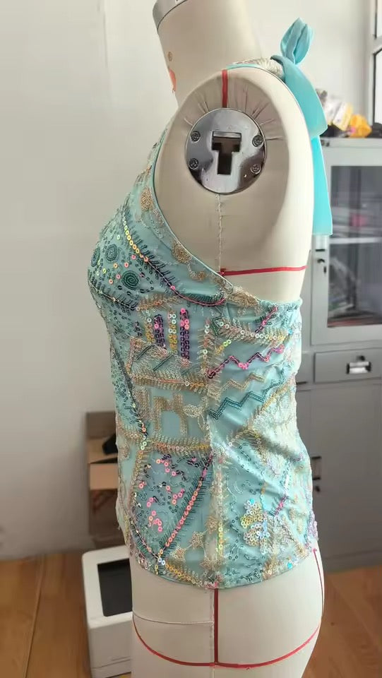 Capri Beaded Top