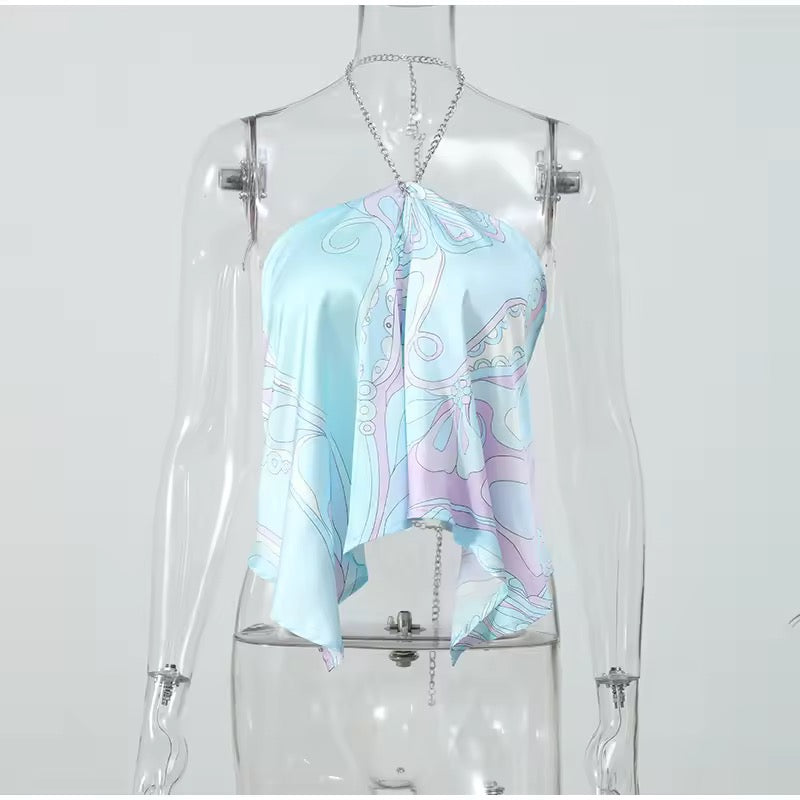 Capri Swirl Halter Top