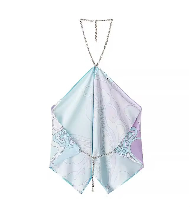 Capri Swirl Halter Top