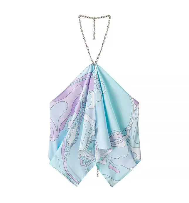 Capri Swirl Halter Top