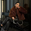 Mocha Luxe Fur Jacket