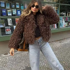 Mocha Luxe Fur Jacket