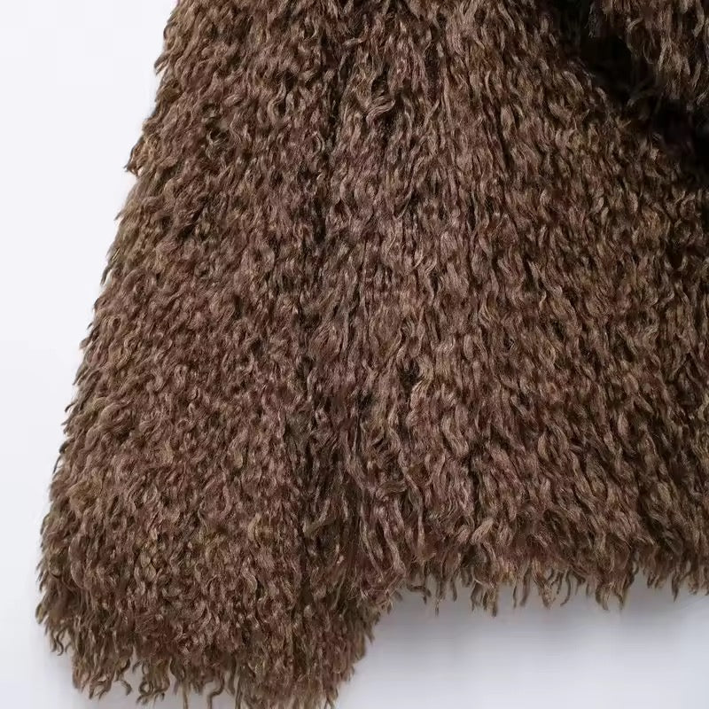 Mocha Luxe Fur Jacket