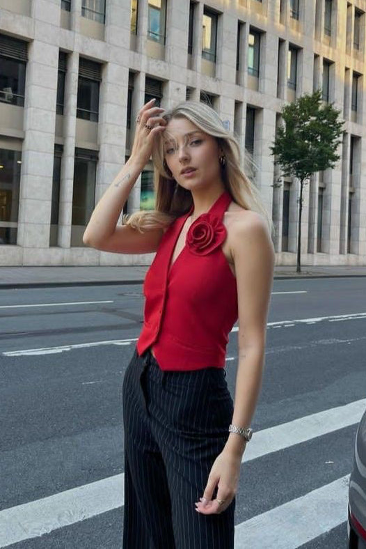 Rose Halter Top