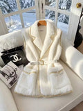 Snow Belle Pearl-Trim Jacket