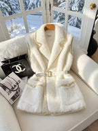 Snow Belle Pearl-Trim Jacket