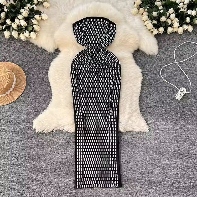 Noir Lumière Luxe Dress