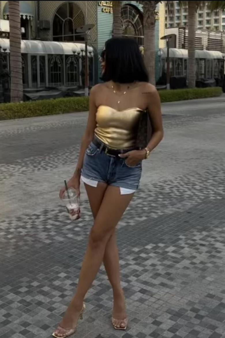 Gilded Goddess Gold Top