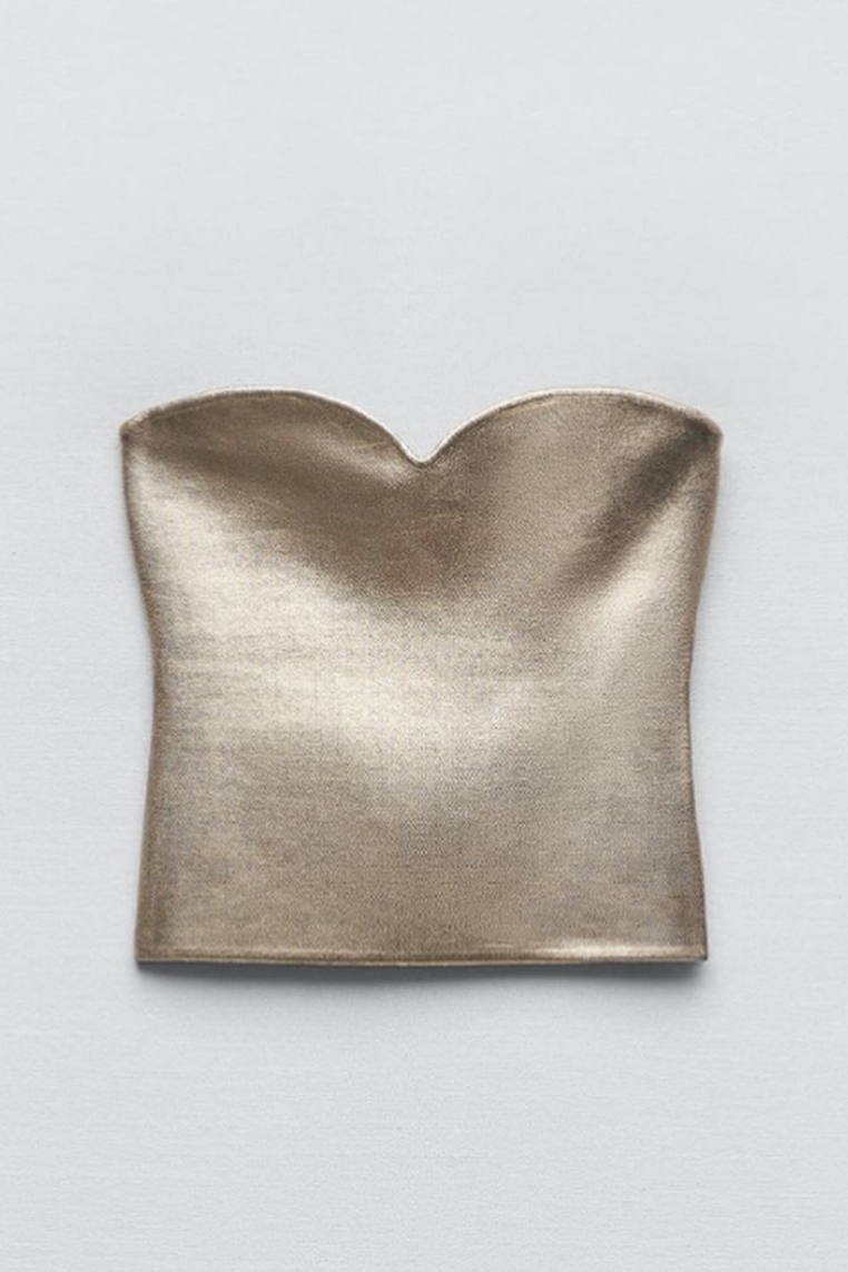 Gilded Goddess Gold Top