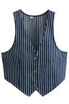 Striped Waist Coat Top
