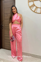 Bonita Pink Satin Co-ords
