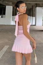Sheer Bliss V-Neck Mini