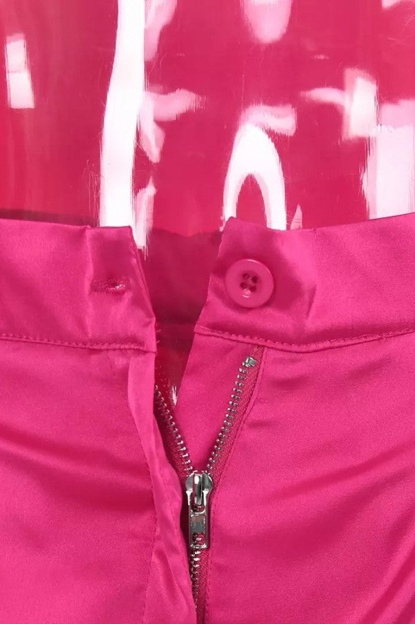 Button Up Satin Co-ords