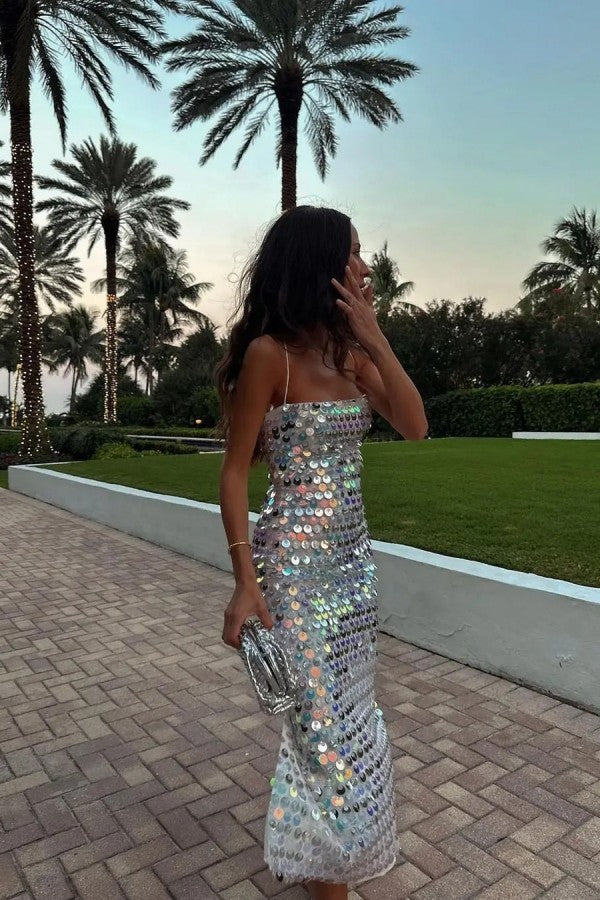 Silver Cocktail Dress
