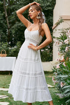 White Lace Beach Dress