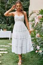 White Lace Beach Dress