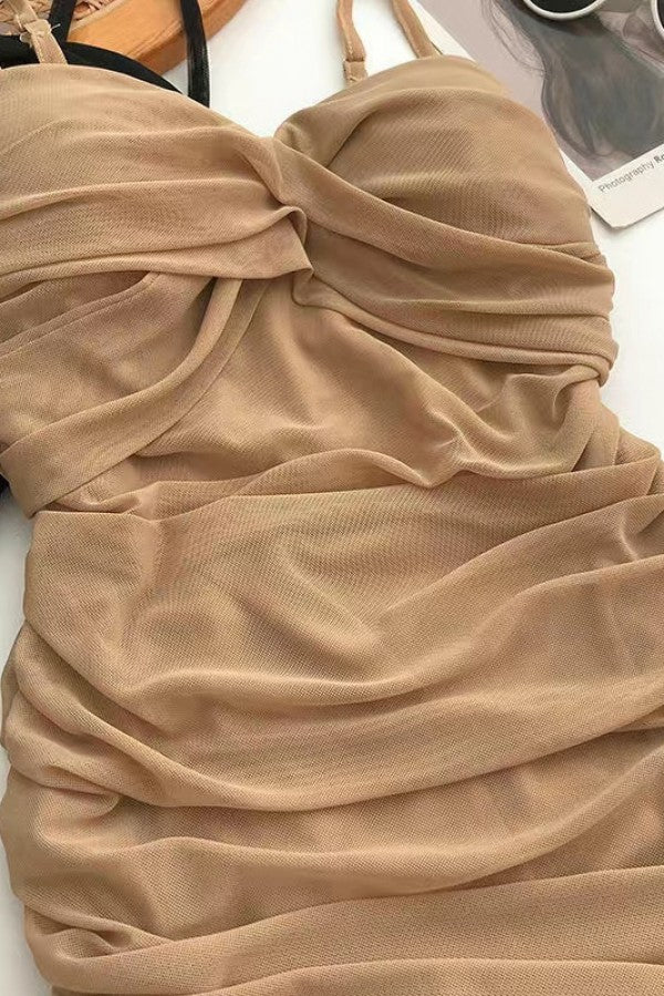Ruched Fitted Club Dress