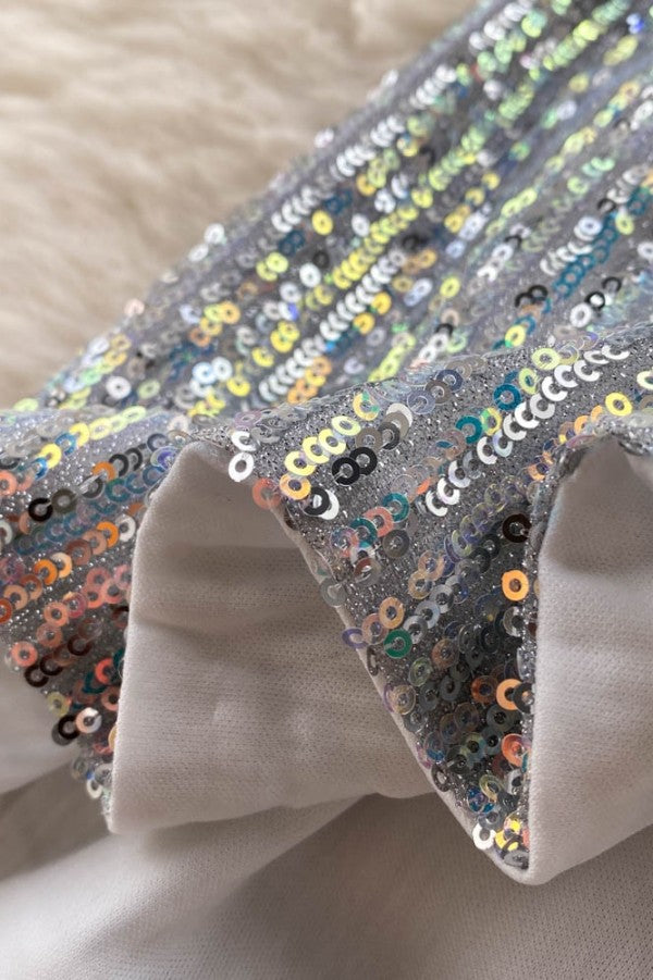 Luxe Feather Sequin Dress