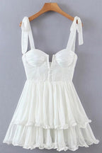 Pearl White Bustier Dress