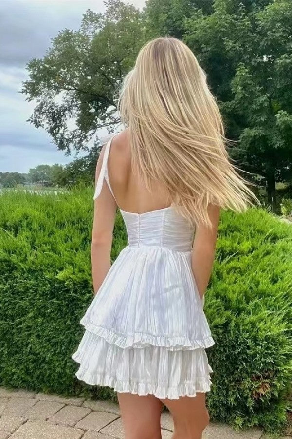 Pearl White Bustier Dress
