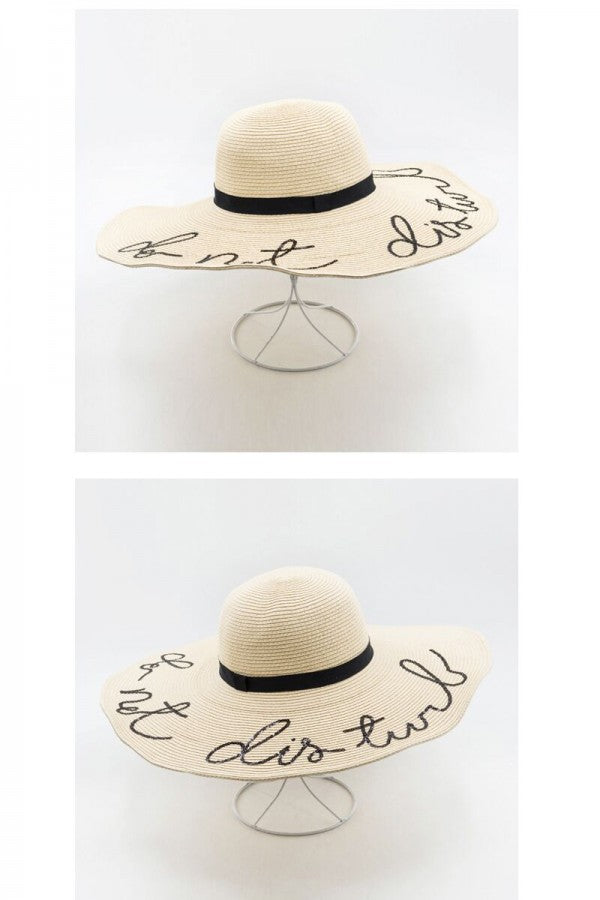Do Not Disturb Sequin Sunhat