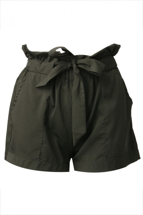 Black High Waist Shorts