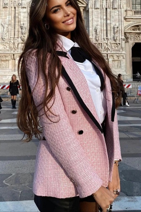 Pink Tweed Blazer