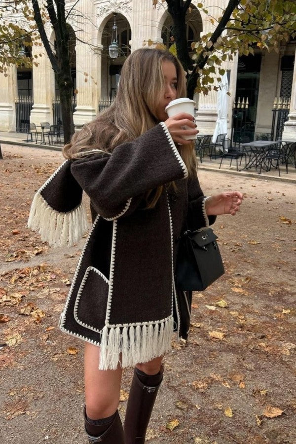 Plush Coat & Scarf Set