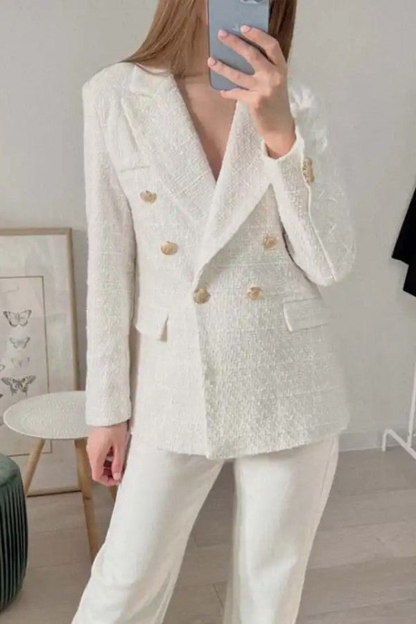 Ivory Icon Tweed Blazer