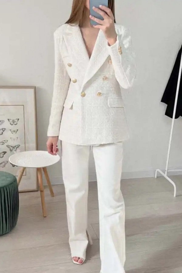 Ivory Icon Tweed Blazer