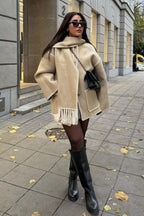 Plush Coat & Scarf Set