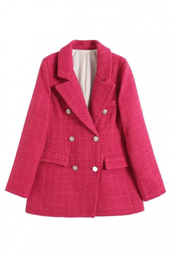 Pretty in Power Tweed Blazer