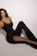 Luxe Girl Rhinestone Jumpsuit