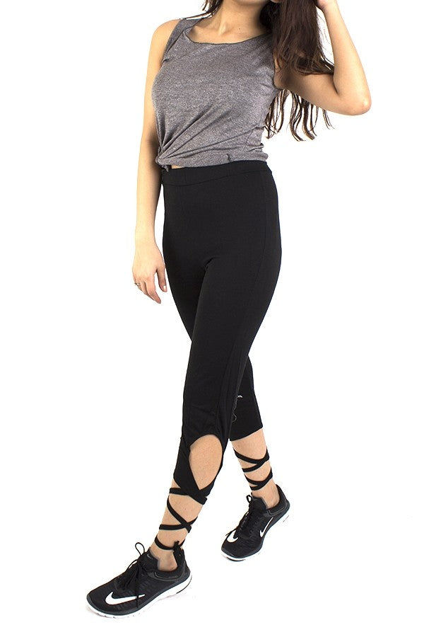 Yoga Lace Up Leggings