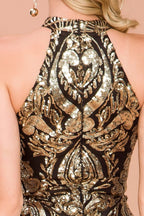 Golden Girl Noir Luxe Dress