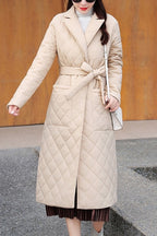 Luxe Quilted Long Overcoat