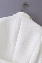 Serena White Belted Blazer