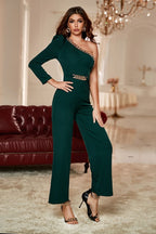 Luxe Chain Emerald Jumpsuit