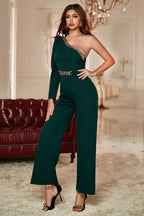 Luxe Chain Emerald Jumpsuit
