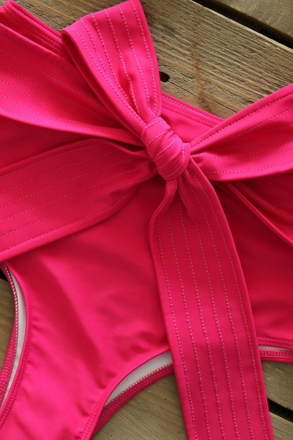 Tangerine Ruffle Bikini Set