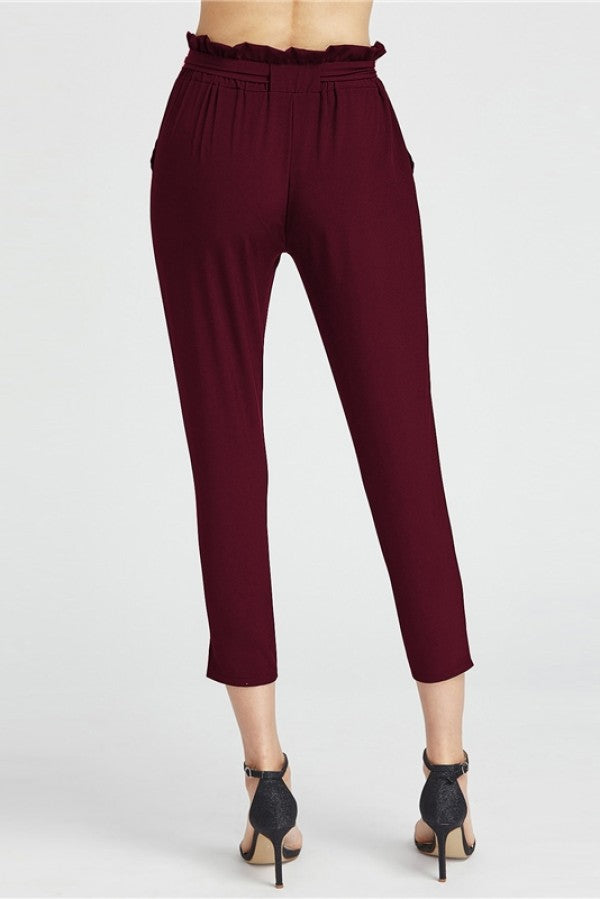 Ruffle Waist Pants