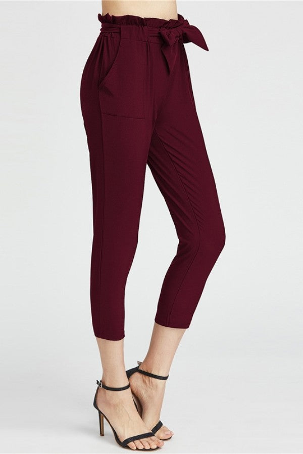 Ruffle Waist Pants