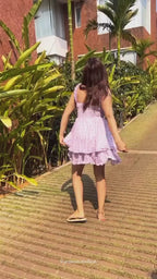 Lavender Floral Printed Dress